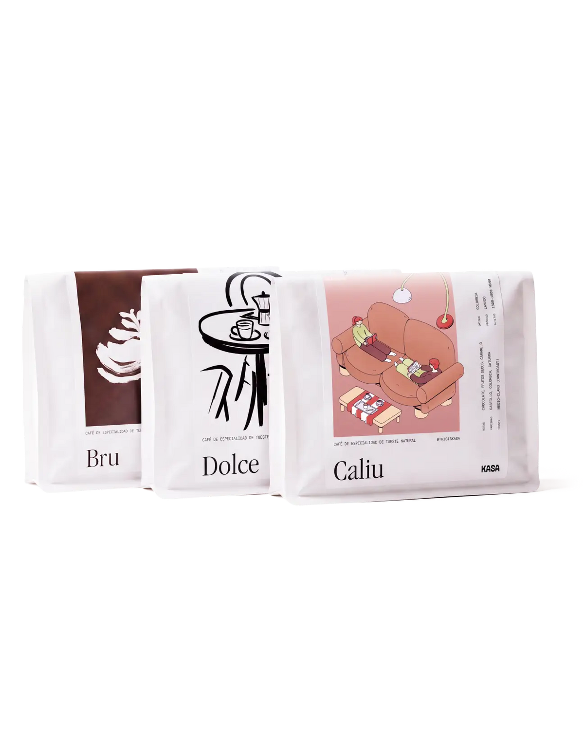 Pack Clásicos: Caliu, Dolce, Bru